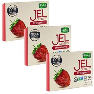 Bakol Vegan Strawberry Flavor Jello, 3 oz (Pack of 3)
