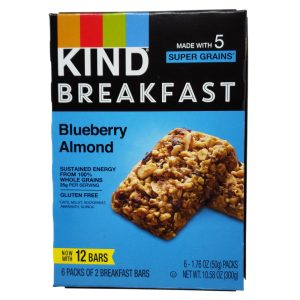 6 Pack – Kind Breakfast Bars Blueberry Almond – 10.58 oz