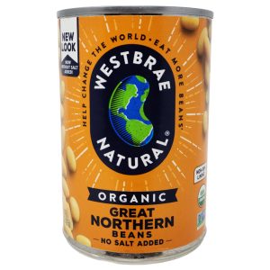 Westbrae Organic No Salt Added Great Northern Beans – 15oz.