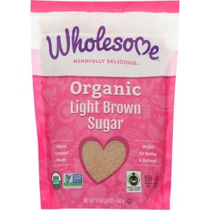 Wholesome – Organic Light Brown Sugar, 24oz