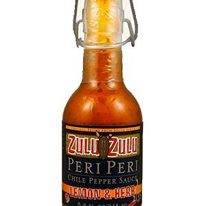 Zulu Zulu Lemon and Herb Peri Hot Sauce, 6.5oz.