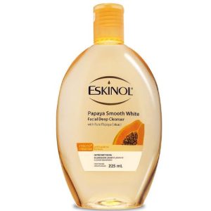 Eskinol – Papaya Smooth White – Facial Deep Cleanser with Pure Papaya Extract – Micro Cleanse – Anti-Bacterial Formula – 225 ML