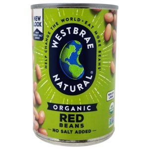 Westbrae Organic No Salt Added Red Beans – 15oz.