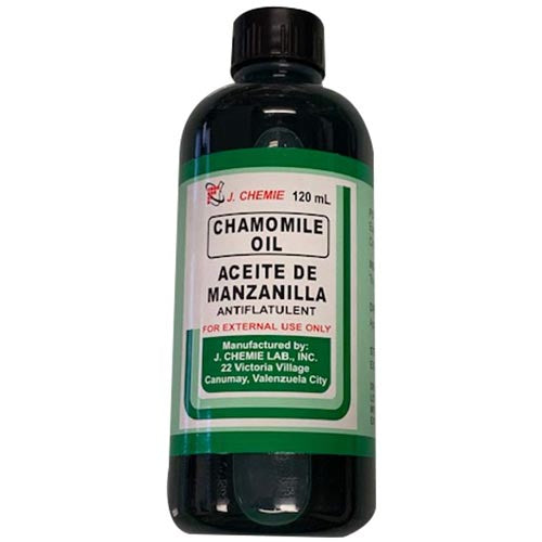 Chamomile Oil – Aceite De Manzanilla – Antiflatulent -For External Use Only – 120 ML