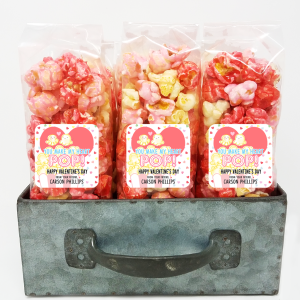 You Make My Heart POP – Valentine Popcorn Party Favors