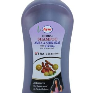 Ayur Herbal Shampoo Amla & Shikakai with Reetha for Normal Hair, 1L