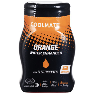 Coolmate Orange Water Enhancer with Electrolytes and 13 Vitamins, Sugar Free, 2 fl oz