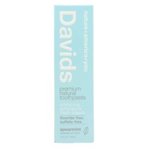 Davids – Spearmint Premium Natural Toothpaste, 5.25oz