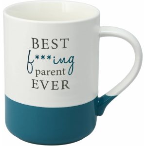 “Best Parent” 18 oz Stoneware Mug – A Heartwarming Gift