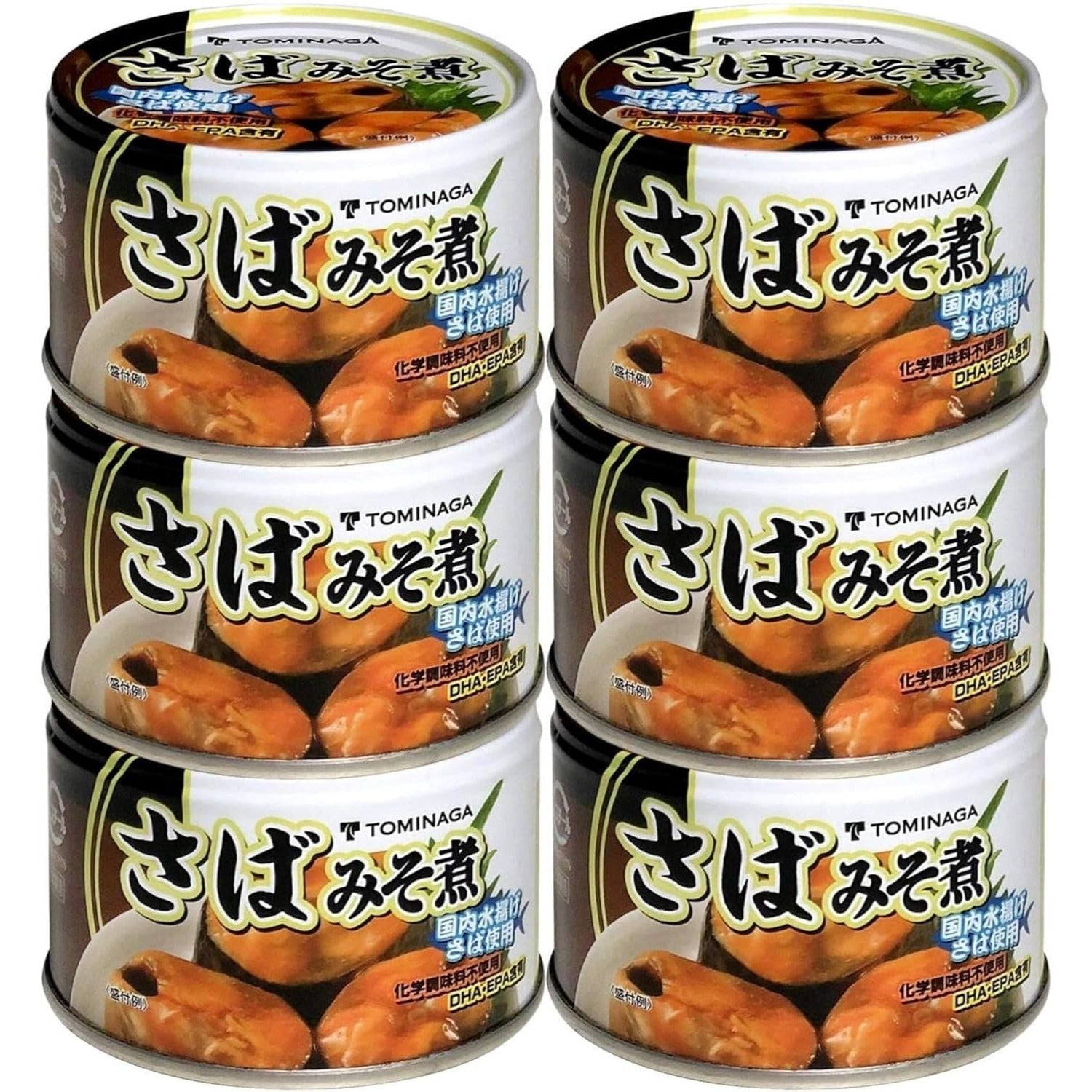 TOMINAGA Saba no Misoni Mackerel in Miso Sauce Canned DHA & EPA JAPAN 150g × 6 Cans – Tokyo Sakura Mall