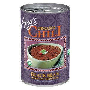 Amy’s – Black Bean Low Fat Medium Chili, 14.7 Oz | Pack Of 12