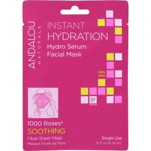 Andalou Naturals – Mask Facial Hydrating Serum, 0.6 fl oz – Pack of 6