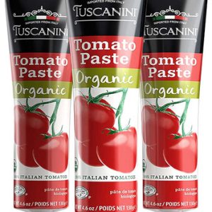 Tuscanini Organic Tomato Paste Tube, 4.6 oz (Pack of 3)