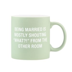 About Face Designs | Being Married Stoneware Mug