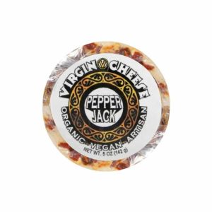 Virgin Cheese – Organic Vegan Artisan Pepper Jack Cheese, 5oz