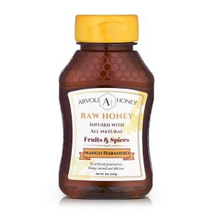 Arvoli Honey Mango Habanero Honey Bottles – 12 bottles x 8 oz