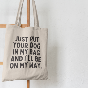 Buffalovely – Dognapping Cotton Tote Bag
