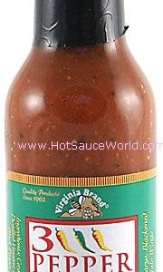Virginia Brand Three Pepper Lemon Hot Sauce, 5oz.