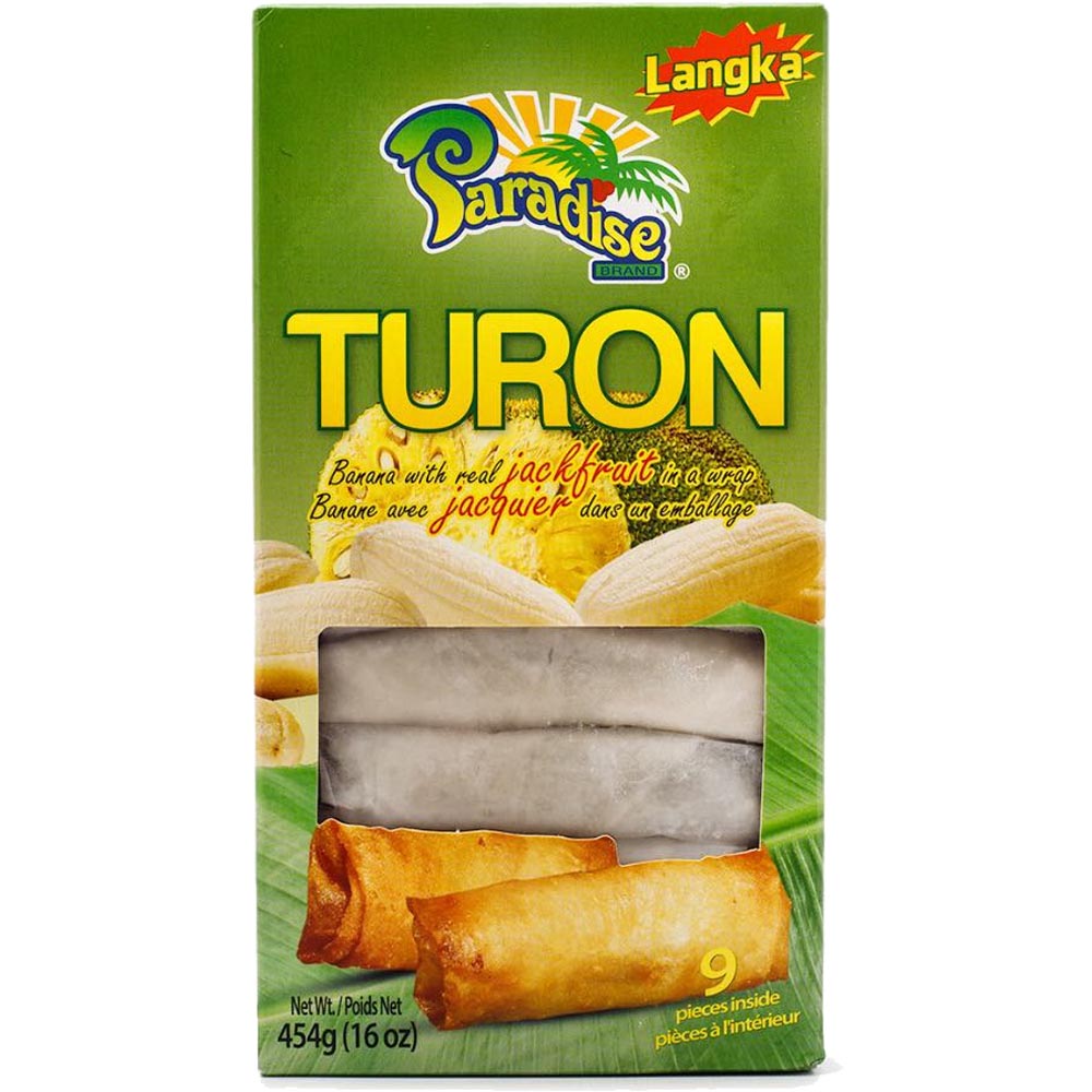 Paradise – Turon – LANGKA – Banana with Real Jackfruit in a Wrap – 9 Pieces – 16 OZ