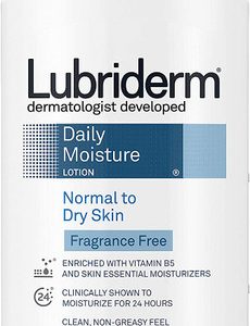 Lubriderm Daily Moisture Hydrating Unscented Body Lotion, 24 oz