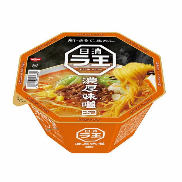 Nissin Ra-Oh Thick Miso Ramen Japanese Noodles Flavorful Miso Soup Base – Tokyo Snack Land