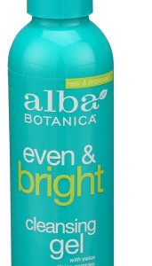 Alba Botanica – Face Cleanser Gel Even & Bright, 6 Oz – Pack of 1