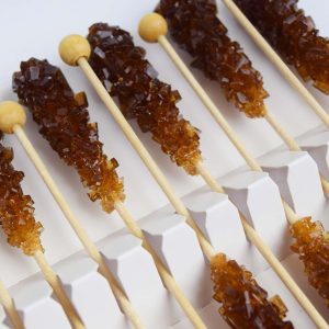 Amber Rock Candy Swizzle Sticks – 18 Count