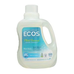 ECOS – Free & Clear Laundry Detergent, 100 Oz (Pack of 4)