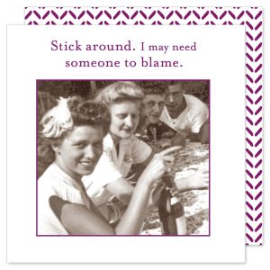 Shannon Martin Design – Stick Around Beverage Napkin