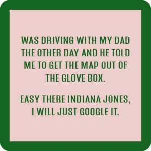 Drinks on Me coasters – Indiana Jones