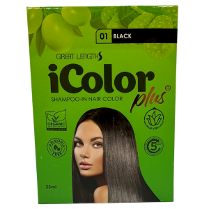 iColor Plus – Shampoo-In Hair Color – Black – 25 ML