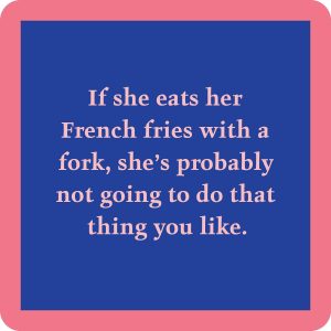 Drinks on Me coasters – French Fries