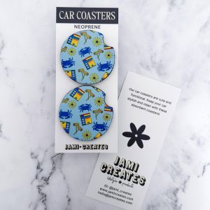 Jami Creates – Maryland Crab Seasoning Car Coaster