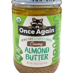 Almond Butter, Creamy, Organic, Lightly Toasted