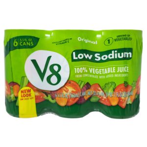 6 Pack – V8 Low Sodium Original Vegetable Juice – 5.5oz.