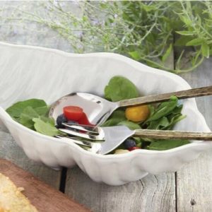 Conch Shell Stoneware Salad Bowl