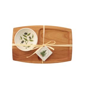 Out of the Woods of Oregon – Appetizer Board with Bowl – Olive Branch