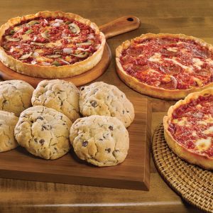 6 Carol’s Cookies & 3 Lou’s Pizzas