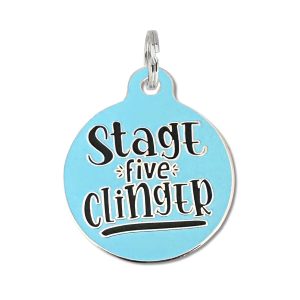 Bad Tags -BLUE – Stage 5 Clinger – Dog ID Tag Collar Charm
