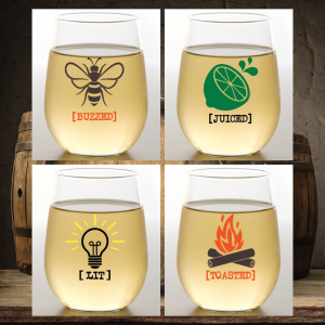 Wine-Oh! – BUZZED Shatterproof Wine Glasses