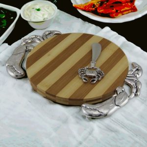 Chesapeake Bay Crab Cutting Board w/ Spreader