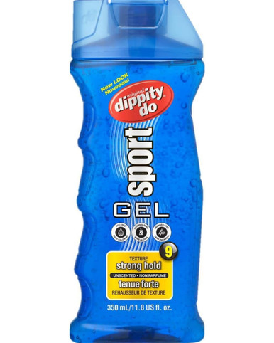 Dippity Do Sport Gel, Strong Hold Level 9, Unscented, Alcohol-Free, 11.8 fl oz