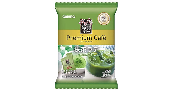 Orihiro “Purunto Konnyaku Jelly, Premium” Matcha milk flavor Konjac Jelly, 20g x 10 pc