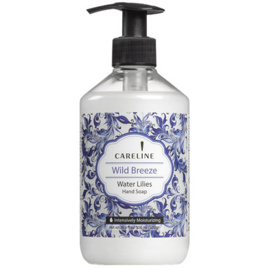 Careline Wild Breeze Water Lilies Hand Soap, Kosher for Passover, Moisturizing Formula, 16.9 Fl oz