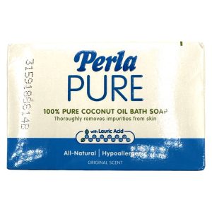 Perla – Perla Pure- 100% Pure Coconut Oil Bath Soap – Original Scent – 125 G
