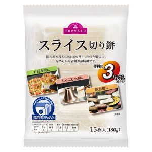 Topvalu “Sliced Mochi”, Dried thin mochi, 180g in 1 bag,