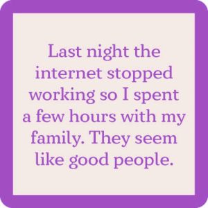 Drinks on Me coasters – Internet Stopped