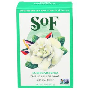 South Of France – Soap Bar Lush Gardenia, 6 Oz – Pack of 1