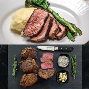 2 Gibsons 14oz. GGA New York Strips & 2 Gibsons 12oz. GGA Bone-In Filets