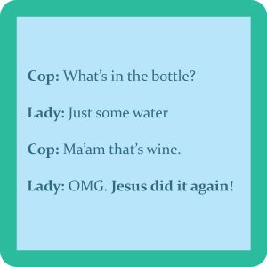 Drinks on Me coasters – Jesus